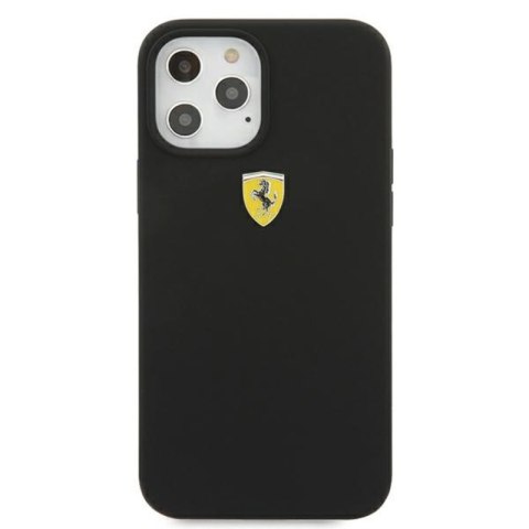 Ferrari On Track Silicone - Etui iPhone 12 Pro Max (czarny) Ferrari On Track Silicone - Etui iPhone 12 Pro Max (czarny)