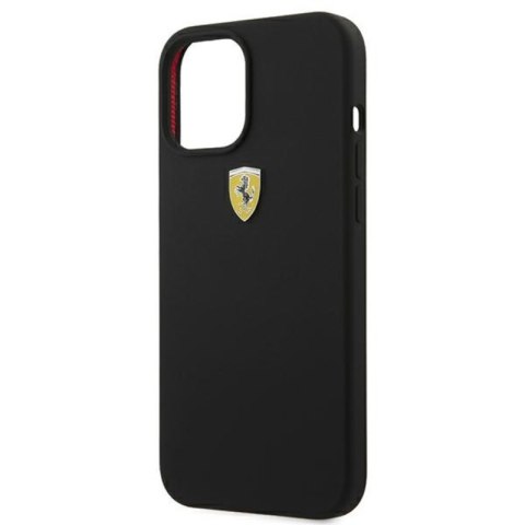 Ferrari On Track Silicone - Etui iPhone 12 Pro Max (czarny) Ferrari On Track Silicone - Etui iPhone 12 Pro Max (czarny)