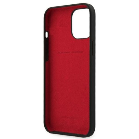 Ferrari On Track Silicone - Etui iPhone 12 Pro Max (czarny) Ferrari On Track Silicone - Etui iPhone 12 Pro Max (czarny)
