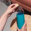 Quokka Flow - Butelka na wodę ze szkła 660 ml (Inner Palm Leaves)