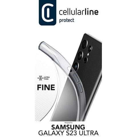 Cellularline Fine - Etui Samsung Galaxy S23 Ultra (przezroczysty) Cellularline Fine - Etui Samsung Galaxy S23 Ultra (przezroczysty)