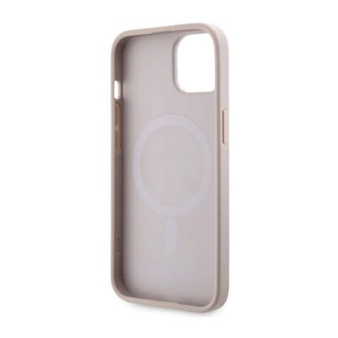 Guess 4G Printed Stripes MagSafe - Etui iPhone 14 (Różowy) Guess 4G Printed Stripes MagSafe - Etui iPhone 14 (Różowy)