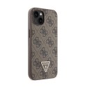 Guess Crossbody 4G Metal Logo - Etui iPhone 14 (brązowy)