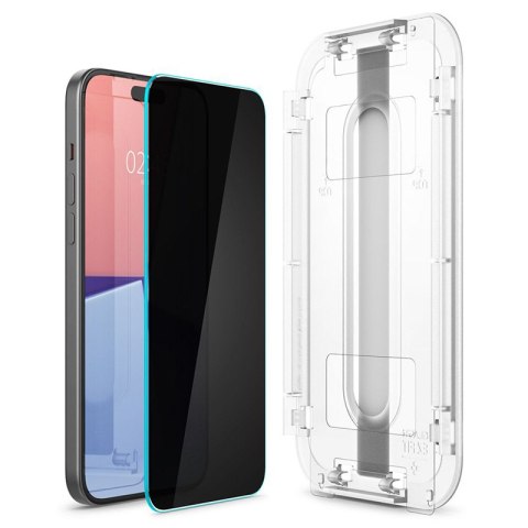 Spigen GLAS.TR EZ FIT Privacy - Szkło hartowane z filtrem prywatyzującym do iPhone 15 Pro Spigen GLAS.TR EZ FIT Privacy - Szkło hartowane z filtrem prywatyzującym do iPhone 15 Pro