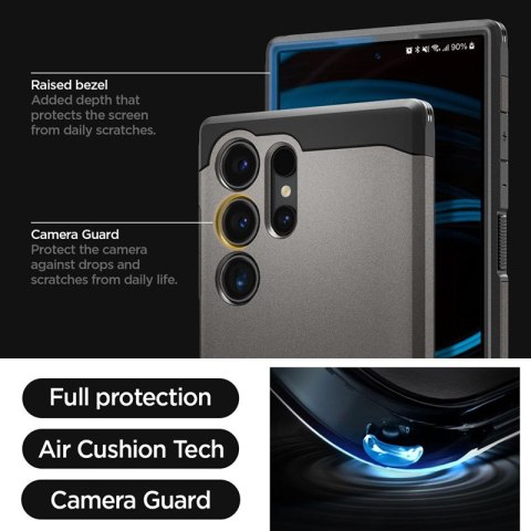 Spigen Tough Armor - Etui do Samsung Galaxy S24 Ultra (Gunmetal) Spigen Tough Armor - Etui do Samsung Galaxy S24 Ultra (Gunmetal)