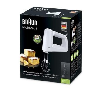 Mikser ręczny Braun HM 3000 ( 450W ; kolor biały ) Mikser ręczny Braun HM 3000 ( 450W ; kolor biały )