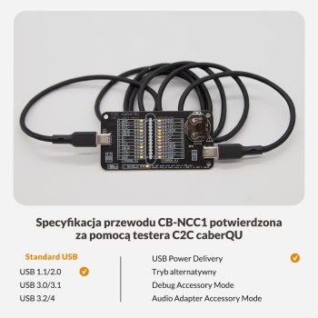 AUKEY CB-NCC1 KABEL USB-C QC PD 1M 3A 60W NYLON AUKEY CB-NCC1 KABEL USB-C QC PD 1M 3A 60W NYLON
