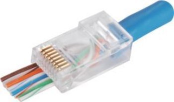 Alantec-Wtyk przelotowy RJ45 UTP kat.6 (op.100 szt) Alantec-Wtyk przelotowy RJ45 UTP kat.6 (op.100 szt)