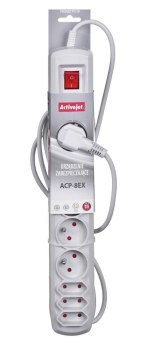 Listwa przeciwprzepięciowa Activejet APN-8g/3m-GR (3 x Typ C 5 x UTE; 10 A; 3m; kolor szary) Listwa przeciwprzepięciowa Activejet APN-8g/3m-GR (3 x Typ C 5 x UTE; 10 A; 3m; kolor szary)