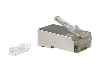 Wtyk RJ45 kat.6 STP Alantec srebrny 100szt. Wtyk RJ45 kat.6 STP Alantec srebrny 100szt.