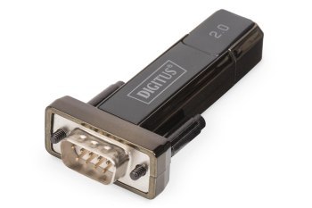 Adapter DIGITUS DA-70156 (USB M - RS-232 M; kolor czarny) Adapter DIGITUS DA-70156 (USB M - RS-232 M; kolor czarny)