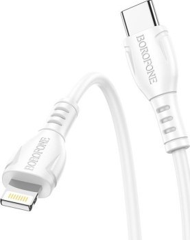 Borofone Kabel BX51 Triumph - Typ C na Lightning - 2,4A 1 metr biały Borofone Kabel BX51 Triumph - Typ C na Lightning - 2,4A 1 metr biały