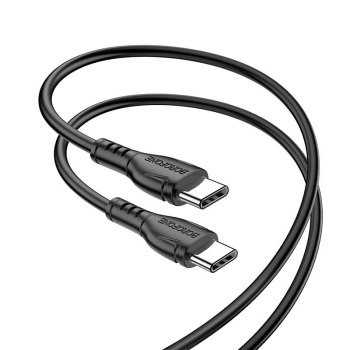 Borofone Kabel BX51 Triumph - Typ C na Typ C - 60W 1 metr czarny Borofone Kabel BX51 Triumph - Typ C na Typ C - 60W 1 metr czarny