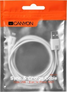 Canyon CFI-1 Lightning 5W 1m biały Canyon CFI-1 Lightning 5W 1m biały