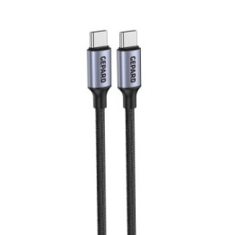 Kabel GEPARD USB-C - USB-C 60W metal head 1,2m