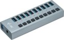 I-tec USB 3.0 Charging HUB 10 HUB Ładujący z zasilaczem 48W 10x USB 3.0 (max. 10W) z wyłącznikami 5 Gbps