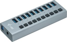 I-tec USB 3.0 Charging HUB 10 HUB Ładujący z zasilaczem 48W 10x USB 3.0 (max. 10W) z wyłącznikami 5 Gbps