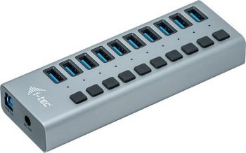 I-tec USB 3.0 Charging HUB 10 HUB Ładujący z zasilaczem 48W 10x USB 3.0 (max. 10W) z wyłącznikami 5 Gbps