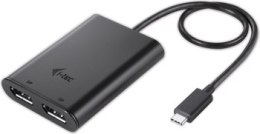 I-tec USB-C Dual Display Port Video Adapter 2x Display Port 4K Ultra HD kompatybilny z Thunderbolt3