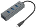 I-tec USB-C Metal 4-port HUB 4x USB 3.0 pasywny