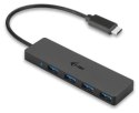 I-tec USB-C Slim pasywny HUB 4x USB 3.0 do podłączenia USB-A/USB-C