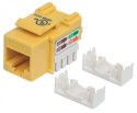 Intellinet 210133 Moduł Keystone RJ45 UTP Cat5e, Punch-Down, żółty