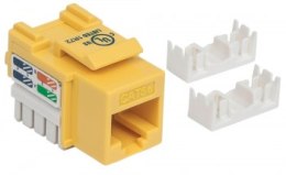 Intellinet 210133 Moduł Keystone RJ45 UTP Cat5e, Punch-Down, żółty