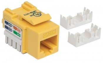 Intellinet 210133 Moduł Keystone RJ45 UTP Cat5e, Punch-Down, żółty Intellinet 210133 Moduł Keystone RJ45 UTP Cat5e, Punch-Down, żółty