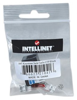 Intellinet 210416 Moduł Keystone RJ45 UTP Cat5e, Punch-Down, czarny