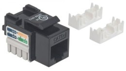 Intellinet 210416 Moduł Keystone RJ45 UTP Cat5e, Punch-Down, czarny