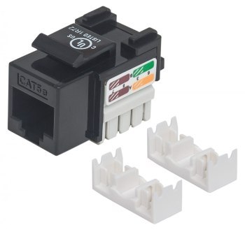 Intellinet 210416 Moduł Keystone RJ45 UTP Cat5e, Punch-Down, czarny Intellinet 210416 Moduł Keystone RJ45 UTP Cat5e, Punch-Down, czarny