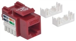 Intellinet 210478 Moduł Keystone RJ45 UTP Cat5e, Punch-Down, czerwony
