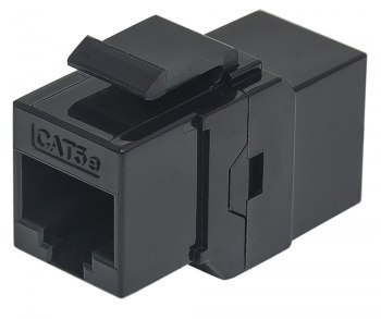 Intellinet 504775 Adapter/łącznik Keystone Cat5e UTP, czarny Intellinet 504775 Adapter/łącznik Keystone Cat5e UTP, czarny