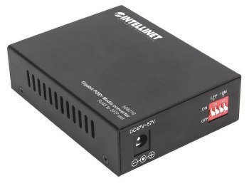 Intellinet 508216 Media konwerter Gigabit 1000Base-T RJ45 na Slot SFP, injector PoE+ Intellinet 508216 Media konwerter Gigabit 1000Base-T RJ45 na Slot SFP, injector PoE+