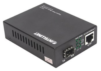 Intellinet 508216 Media konwerter Gigabit 1000Base-T RJ45 na Slot SFP, injector PoE+ Intellinet 508216 Media konwerter Gigabit 1000Base-T RJ45 na Slot SFP, injector PoE+