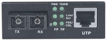 Intellinet Media konwerter gigabit RJ45 na SC Intellinet Media konwerter gigabit RJ45 na SC
