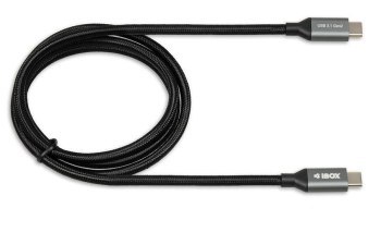 Kabel IBOX IKUMTC31G2 (USB typu C - USB typu C ; 1m; kolor czarny) Kabel IBOX IKUMTC31G2 (USB typu C - USB typu C ; 1m; kolor czarny)