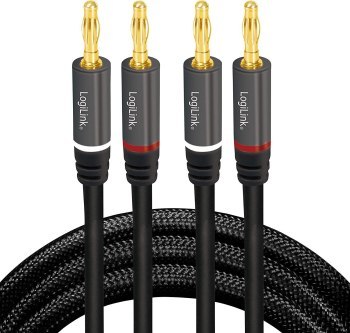 LogiLink audio, wtyk bananowy 3.0m LogiLink audio, wtyk bananowy 3.0m