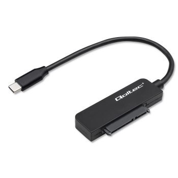 Adapter/Przejściówka SATA na dysk SSD HDD 2.5" USB-C Super speed 5Gb/s 2TB Qoltec Adapter/Przejściówka SATA na dysk SSD HDD 2.5" USB-C Super speed 5Gb/s 2TB Qoltec