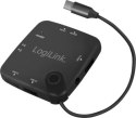 LogiLink 3-portowy USB-C z czytnikiem kart OTG