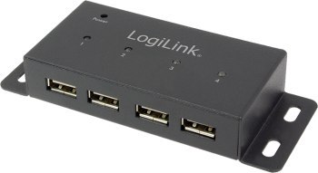 LogiLink 4-portowy czarny LogiLink 4-portowy czarny