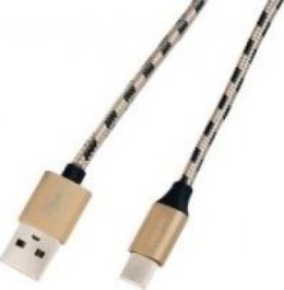 LogiLink USB-C 1.0m brązowo/czarny