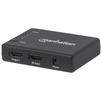 Manhattan 207706 Rozdzielacz Splitter HDMI 1x4, 4K 30Hz, UHD, 3D