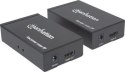 Manhattan 207959 Extender HDMI po skrętce Cat6, Full HD 1080p, do 120m, IR