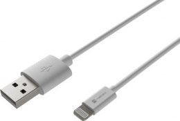 Natec Prati Lightning - USB 1.0m biały MFI