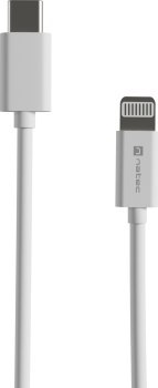 Natec Prati Lightning - USB-C 1.0m biały MFI Natec Prati Lightning - USB-C 1.0m biały MFI