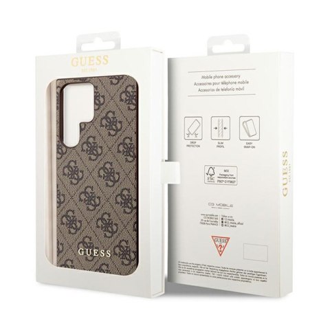 Guess 4G Charms Collection - Etui Samsung Galaxy S24 Ultra (brązowy) Guess 4G Charms Collection - Etui Samsung Galaxy S24 Ultra (brązowy)