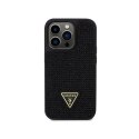 Guess Rhinestone Triangle - Etui iPhone 14 Pro (czarny)