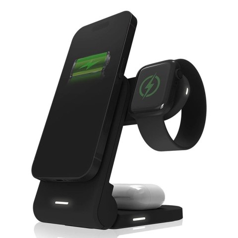 STM ChargeTree MAG - Mobilna ładowarka bezprzewodowa 3w1 z MagSafe (czarny) STM ChargeTree MAG - Mobilna ładowarka bezprzewodowa 3w1 z MagSafe (czarny)