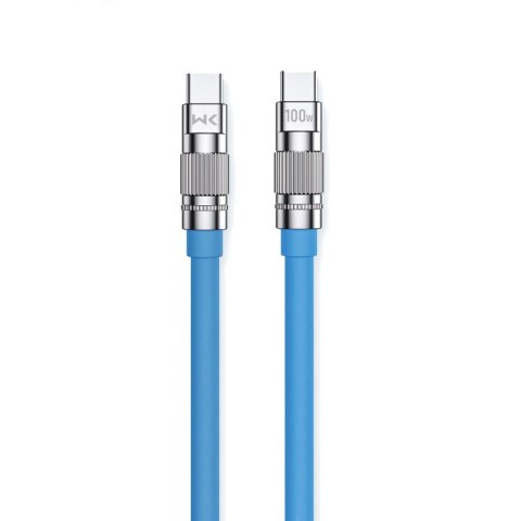 WEKOME WDC-188 Wingle Series - Kabel połączeniowy USB-C do USB-C 100W Fast Charging 1 m (Niebieski) WEKOME WDC-188 Wingle Series - Kabel połączeniowy USB-C do USB-C 100W Fast Charging 1 m (Niebieski)